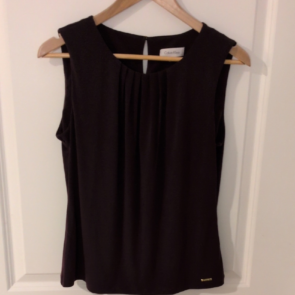 Calvin Klein Women's Elegant Plum Blouse